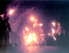 Probe Fackeljongleure